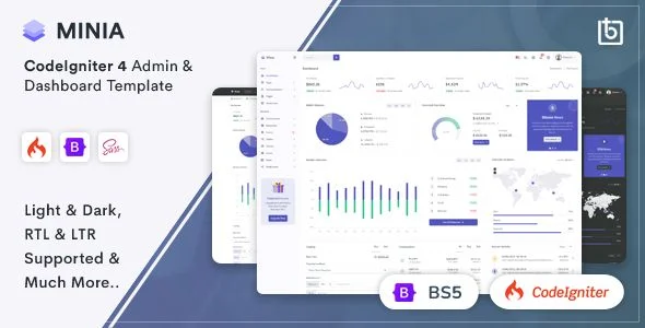 Minia - CodeIgniter 4 Admin Dashboard Template