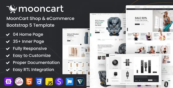 MoonCart - Shop eCommerce Bootstrap Template