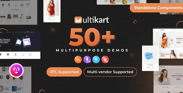 Multikart - Responsive Angular 18 eCommerce + Admin + Invoice + Email Template