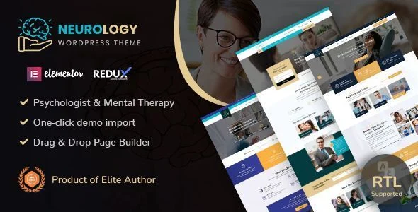 Neurology - Psychology & Counseling WordPress Theme