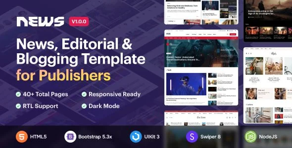 News5 - News Magazine HTML5 Template