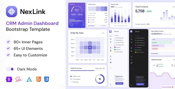 NexLink - CRM Admin Dashboard Bootstrap Template