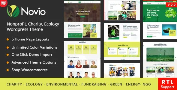 Novio - Nonprofit Charity WordPress Theme