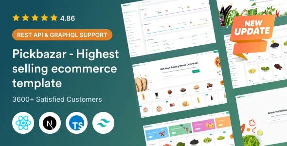 PickBazar - React Ecommerce Template with React Hooks, Next JS, GraphQL REST API
