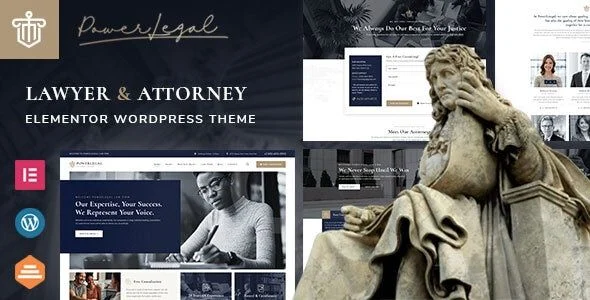 Powerlegal - Law Lawyer Attorney WordPress Theme
