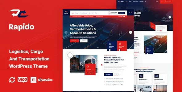 Rapido - Logistics, Cargo and Transportation WordPress Theme