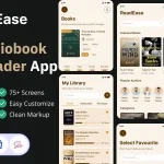 ReadEase - Ebook Store Reader App UI Kit (Tailwind CSS + PWA)
