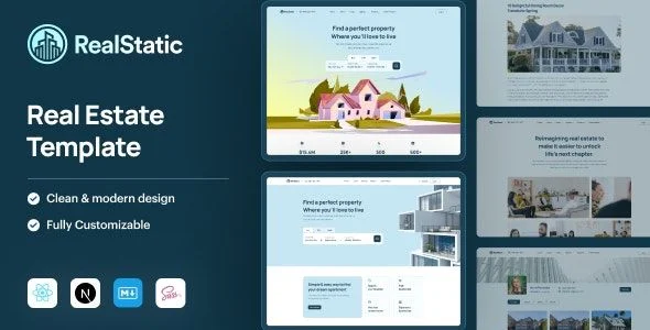 RealStatic - React Nextjs Real Estate Template