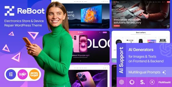 Reboot - Electronics Store Device Repair WordPress Theme