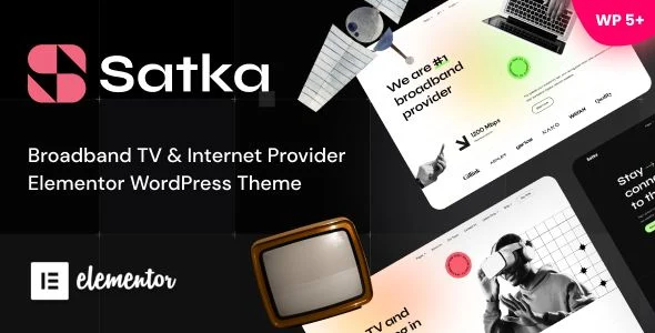 Satka - Satellite TV Internet Provider WordPress Theme