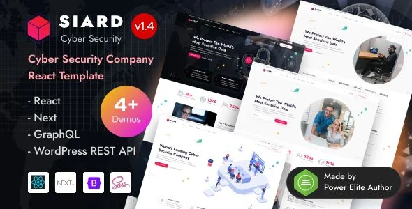 Siard - Cyber Security Company React Next.js Template