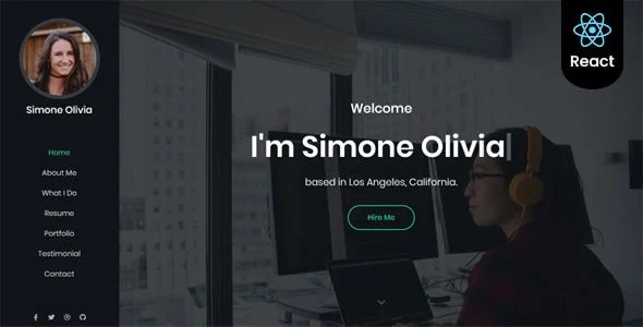 Simone - Personal Portfolio React Template