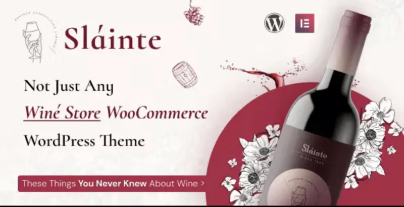 Slainte - Winery Wine Store WooCommerceTheme