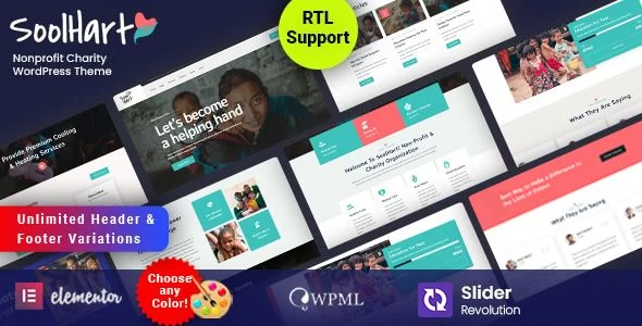 Soolhart - Charity Nonprofit WordPress Theme