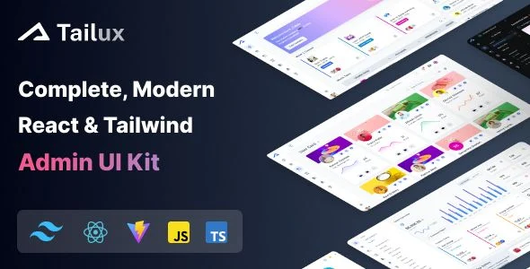 Tailux - React Tailwind Admin Template (React 19)