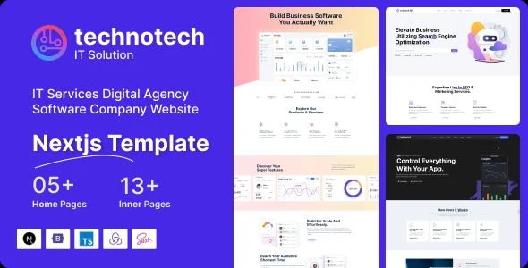 Technotech - IT Services Digital Agency Software Company Next js Template