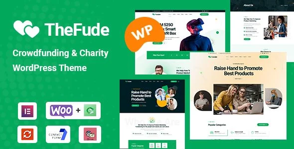 TheFude - Crowdfunding Charity WordPress Theme