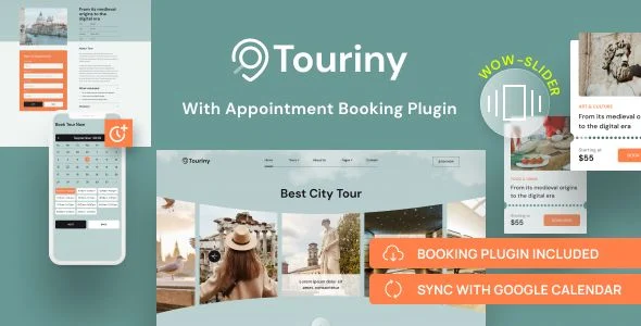 Tour Travel Booking WordPress Theme - Touriny