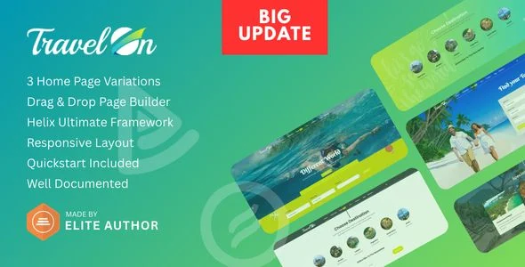 TravelOn - Travel, Tour, Travel Agency Joomla Template