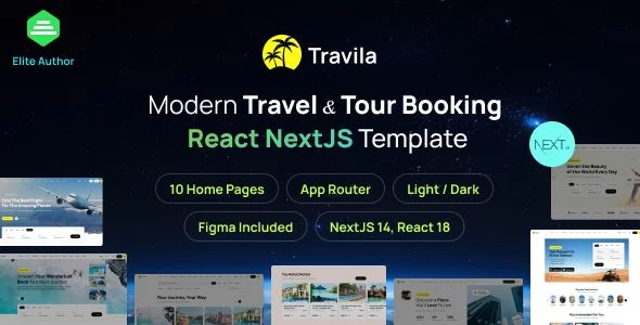 Travila - Modern Travel Tour Booking React NextJS Template