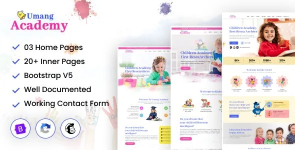 Umang Academy - Kindergarten/ Kids Play School Template