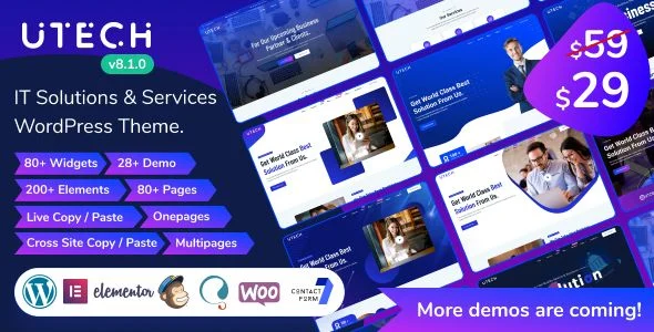 uTech - IT Solution And Technology WordPress Theme