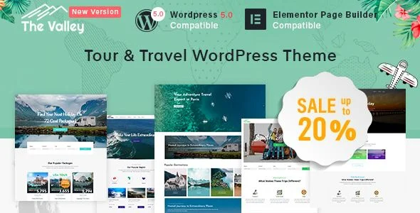 Valley - Tour Travel Agency WordPress Theme