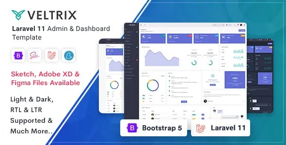 Veltrix - Laravel 11 Admin Dashboard Template