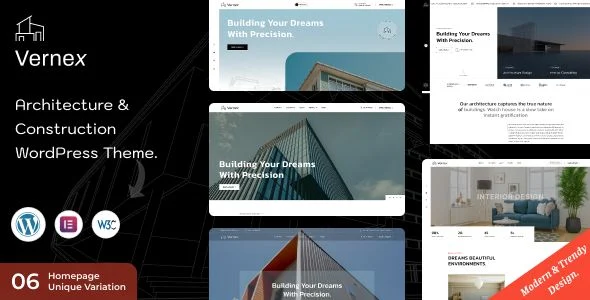 Vernex - Architecture Construction WordPress Theme