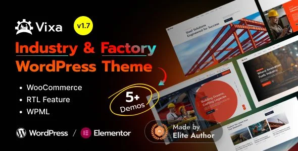 Vixa - Industry Factory WordPress Theme