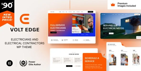 VoltEdge - Electrician Electrical Repair WordPress Theme