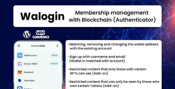 Walogin - Membership management with Blockchain (Authenticator)