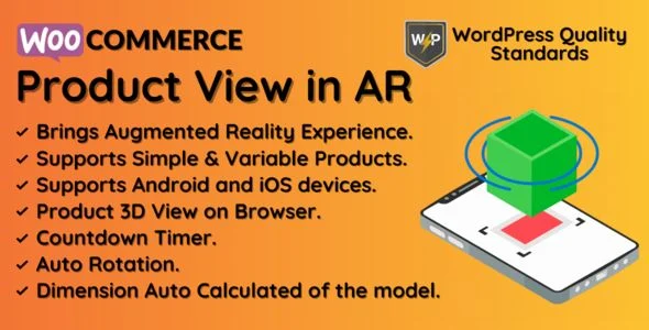 WooCommerce Product View in AR (Augmented Reality) - 3D Product View