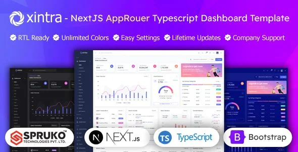 Xintra - Nextjs Typescript Approuter ReactBootstrap Admin Dashboard Template