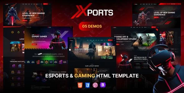 Xports - eSports and Gaming HTML Template
