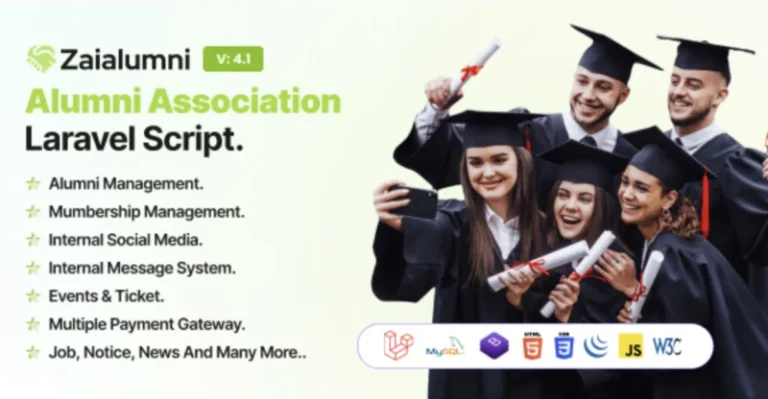 Zaialumni - Alumni Association Laravel Script / Alumni Management Software