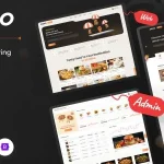 Zomo - Online Organic Food Delivery Bootstrap Template + Admin Template