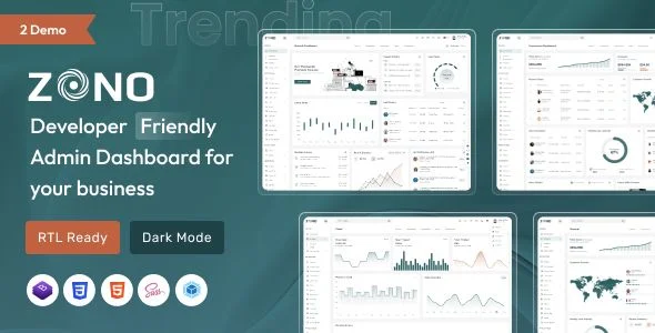 Zono - Bootstrap Admin Dashboard Html Template