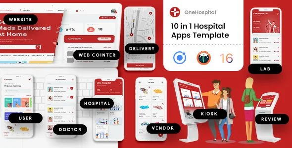 18 Template | Doctor Appointment Booking| Hospital Management POS System Medicine | One Hospital