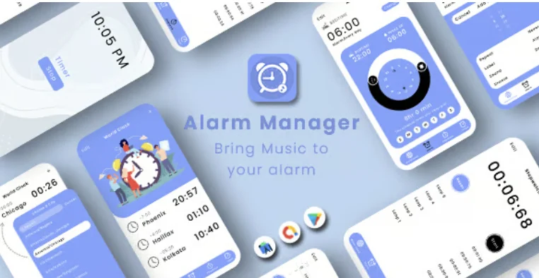 Alarm Manager - Simple Alarm Clock - Easy Alarm Management - Smart Alarm - Timer Alarm Clock