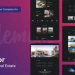 Alcor - Dark Real Estate Elementor Template Kit
