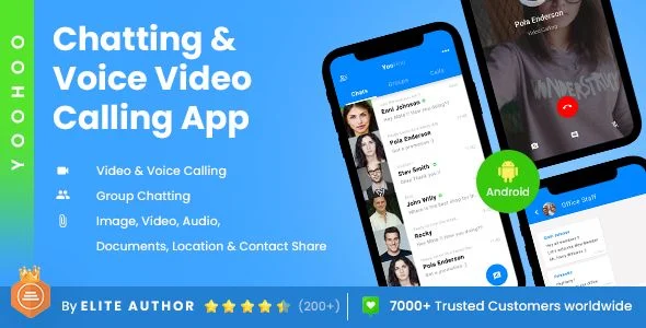 Android Chatting App with Voice/Video Calls, Voice messages + Groups -Firebase | Complete App|YooHoo
