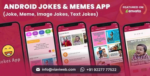 Android Jokes & Memes App (Joke, Meme, Image Jokes, Text Jokes)