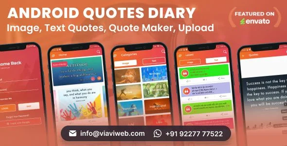 Android Quotes Diary (Image, Text Quotes, Quote Maker, Upload)