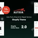 Autixir - Auto Parts Shop Car Accessories Shopify Theme OS 2.0