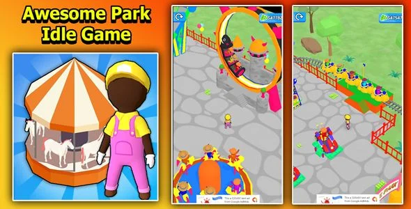 Awesome Park Idle Game 3D Unity Source Code