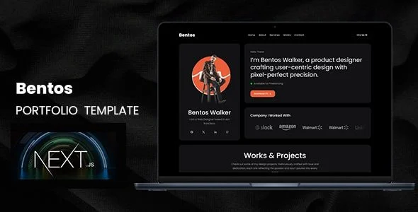 Bentos - Personal Portfolio Next JS Template