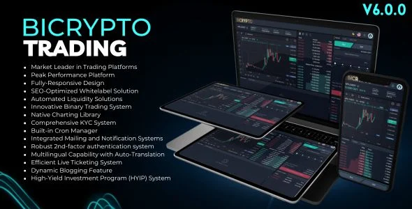 Bicrypto - Professional Crypto Exchange with Spot & Binary Trading, KYC Verification & Wallets