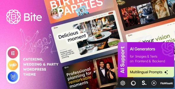 Bite - Catering/ Wedding & Party WordPress Theme