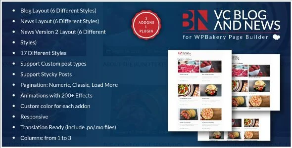 Blog and News Addons for WPBakery Page Builder for WordPress